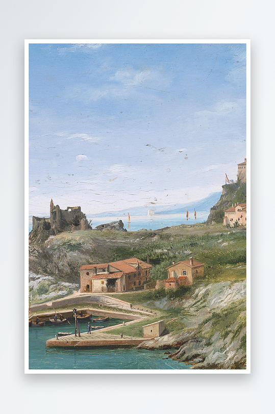 唯美油画风景画欧式装饰画-众图网