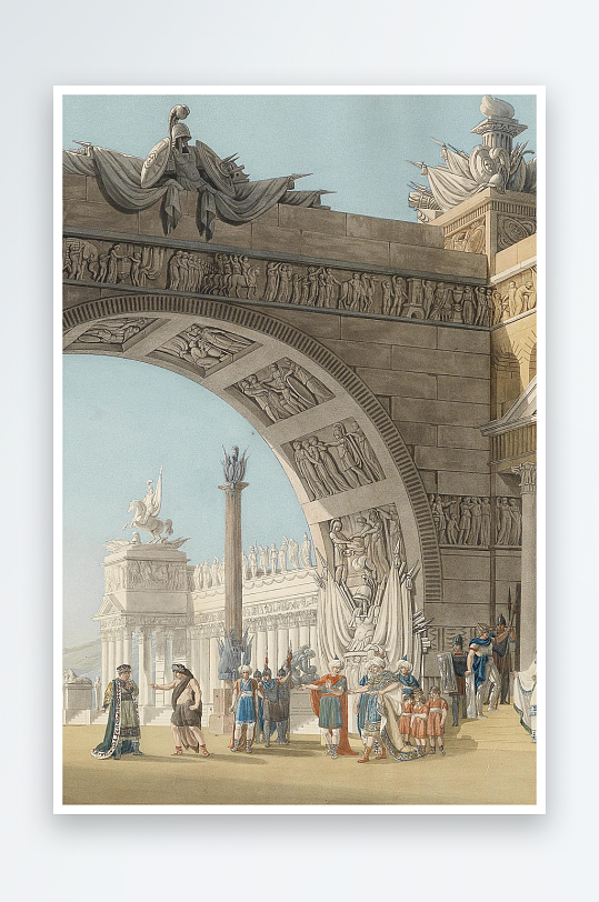 高清油画风景画欧式装饰画-众图网