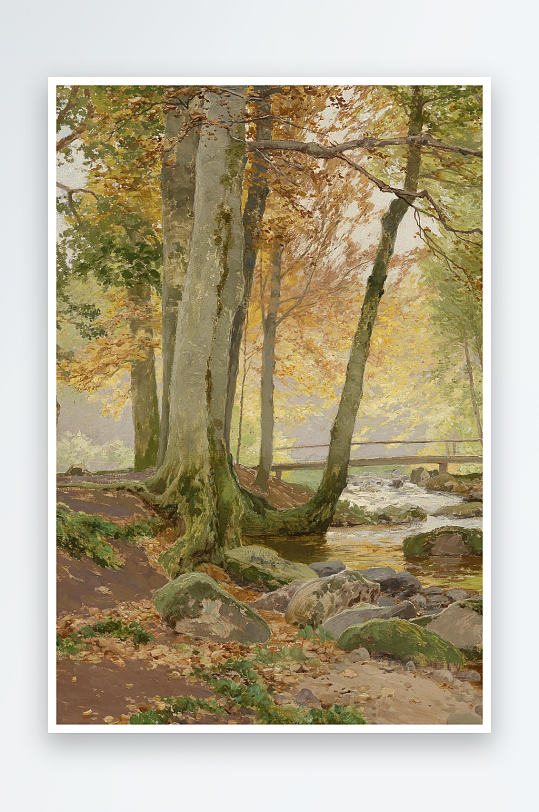 高清油画风景画欧式装饰画-众图网