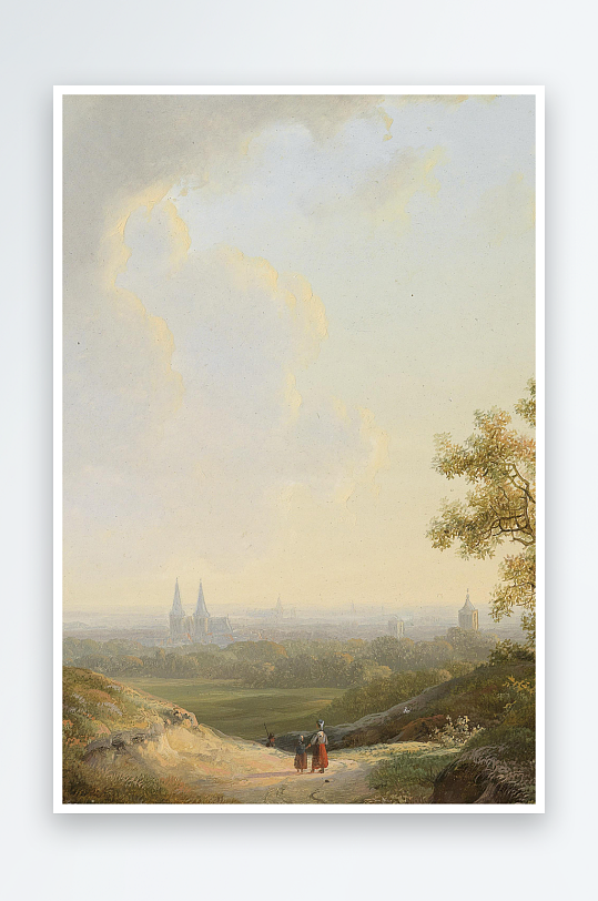 高清油画风景画欧式装饰画-众图网