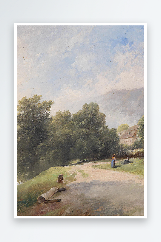 高清油画风景画欧式装饰画-众图网