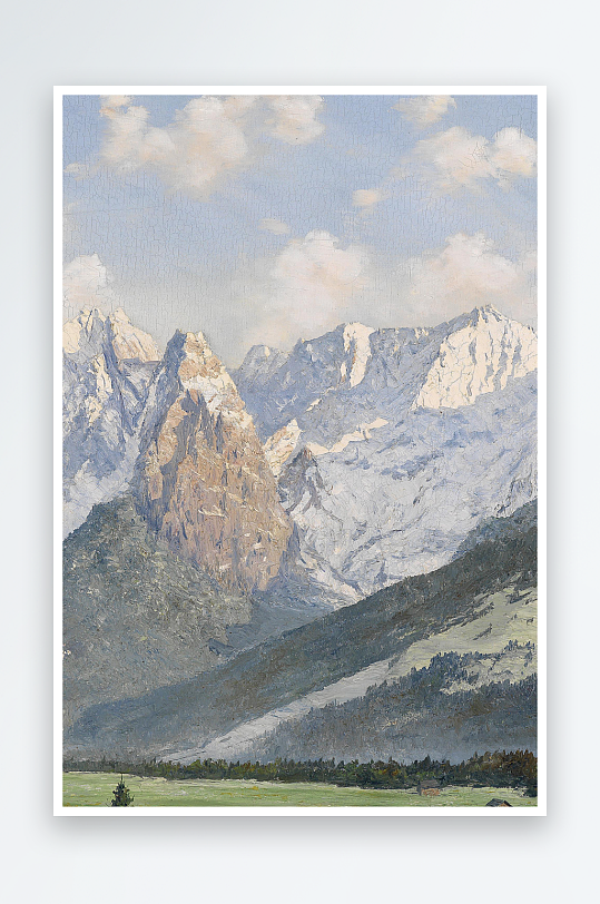 油画风景画欧式装饰画-众图网