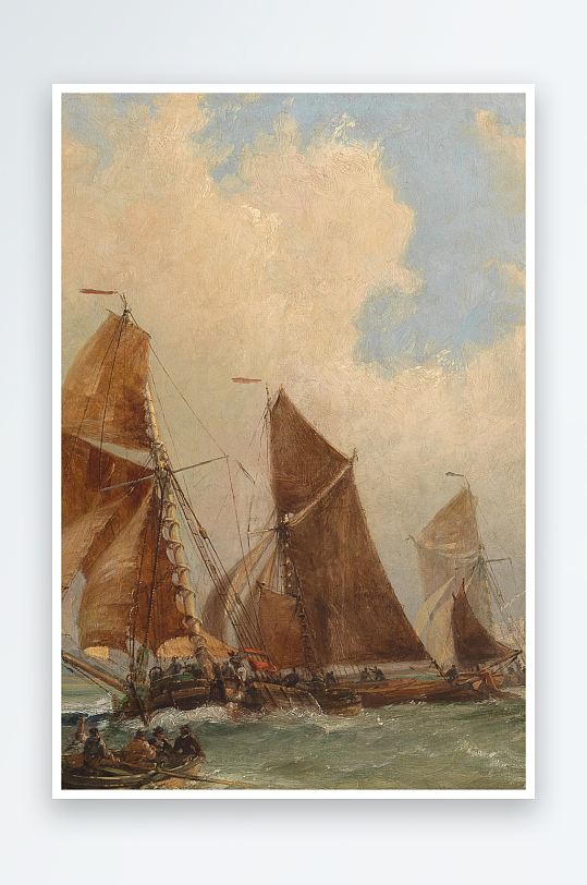 唯美油画风景画欧式装饰画-众图网