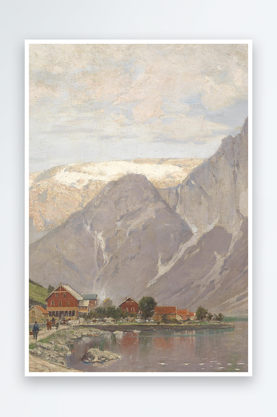 唯美油画风景画欧式装饰画-众图网