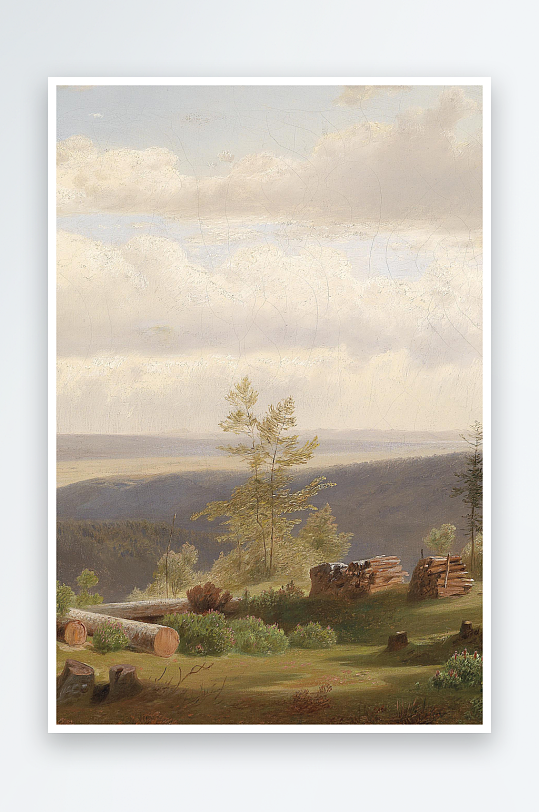 大气唯美油画风景画欧式装饰画-众图网