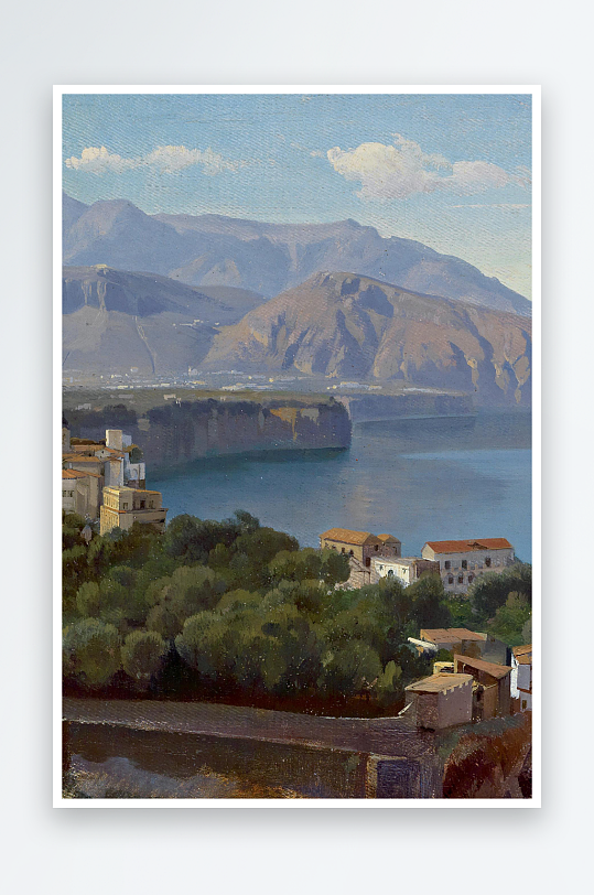 大气唯美油画风景画欧式装饰画-众图网