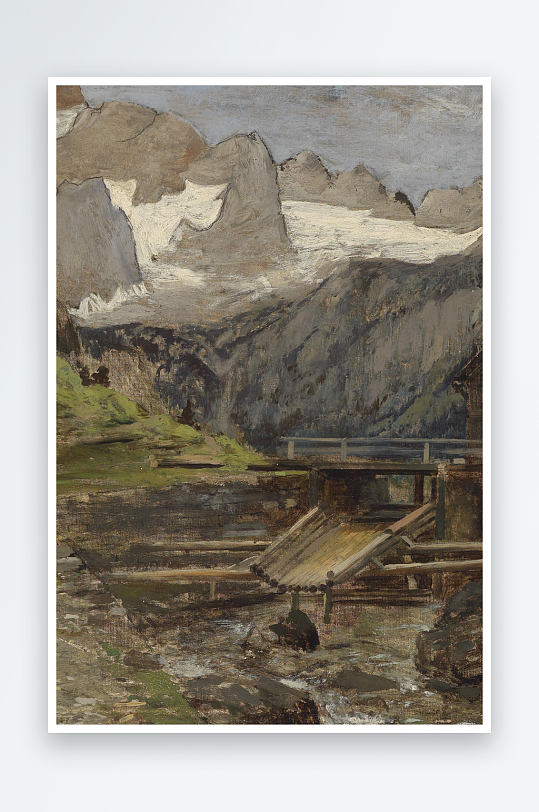 大气油画风景画欧式装饰画-众图网