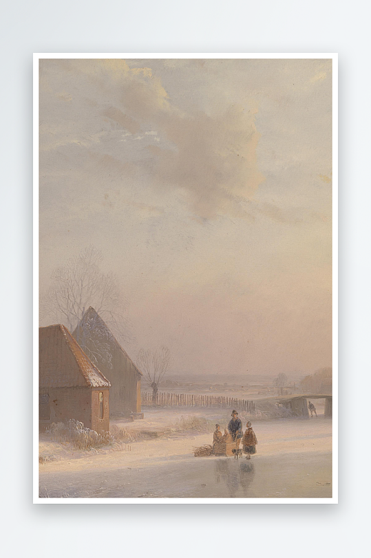 大气油画风景画欧式装饰画-众图网