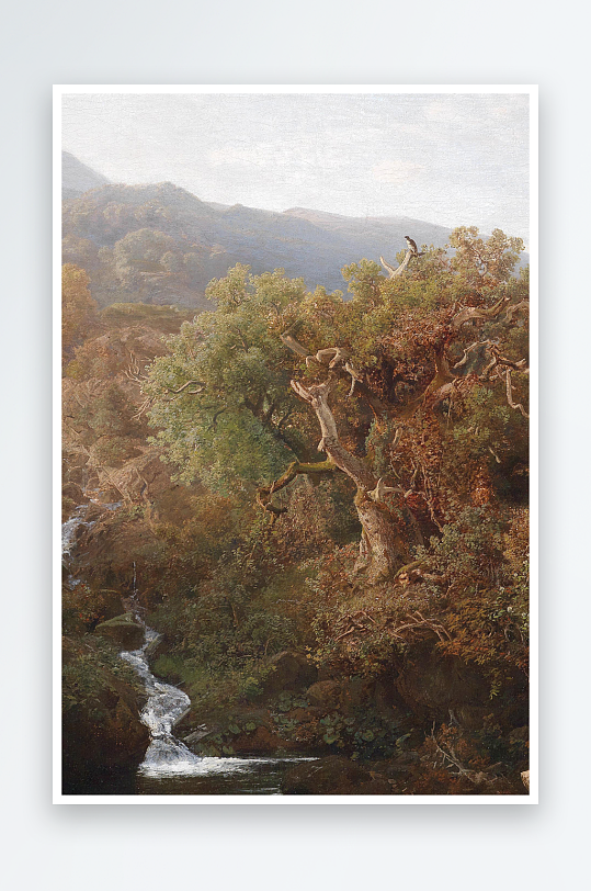 大气油画风景画欧式装饰画-众图网