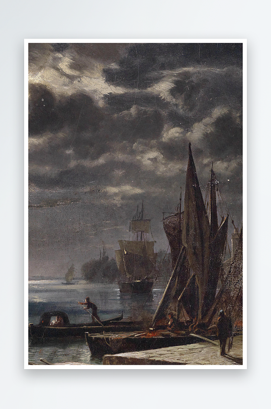 大气油画风景画欧式装饰画-众图网