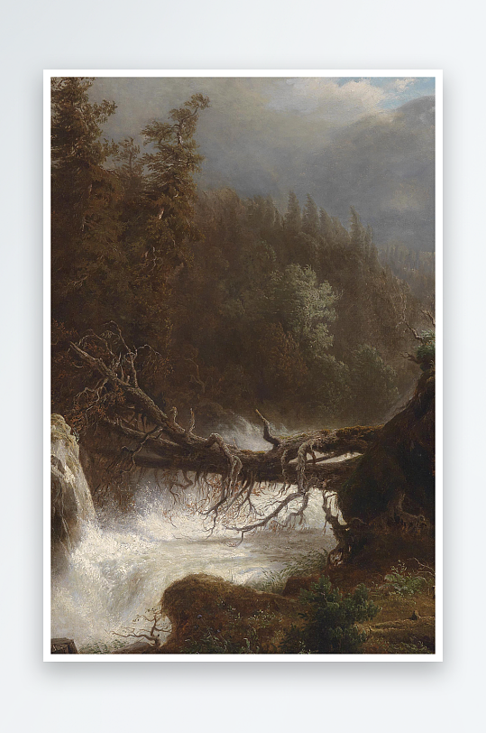 油画风景画欧式装饰画-众图网