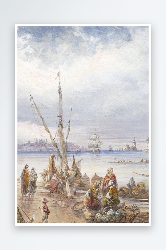 油画风景画欧式装饰画-众图网