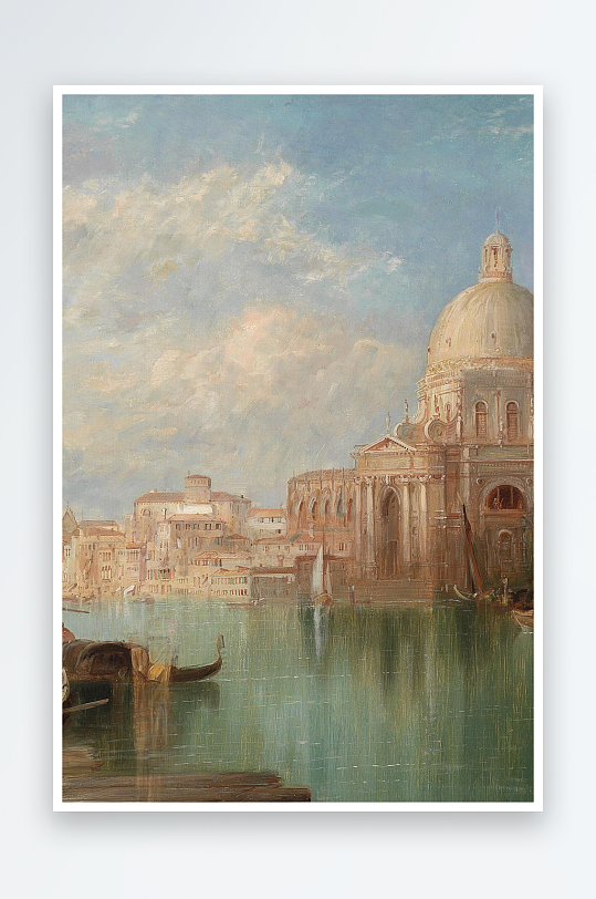 高清油画风景画欧式装饰画-众图网