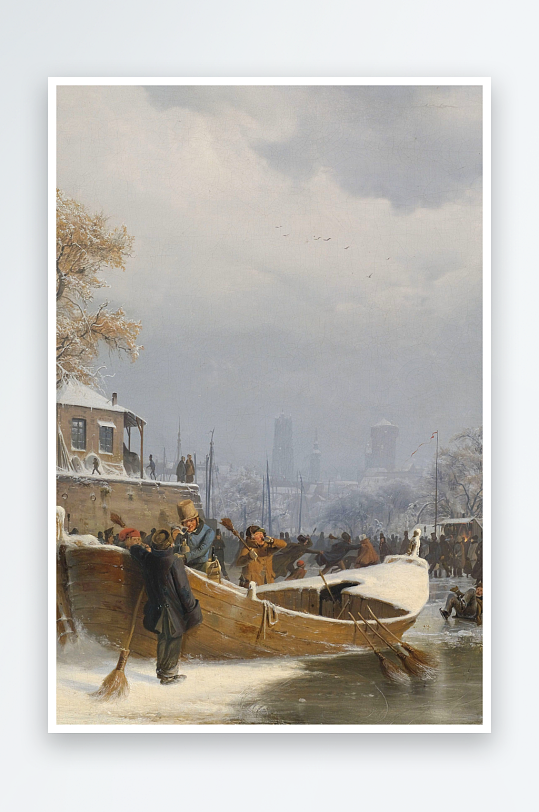 高清油画风景画欧式装饰画-众图网