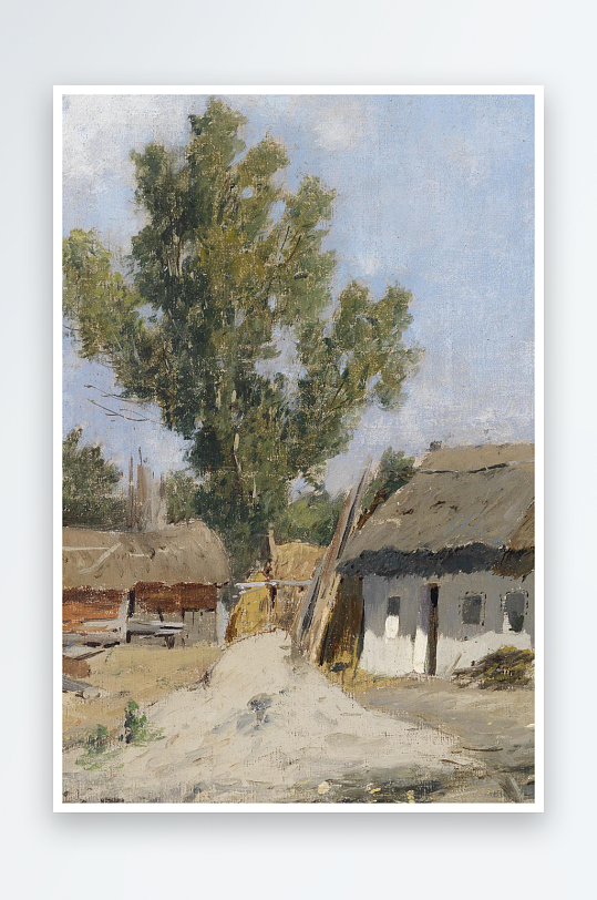 高清油画风景画欧式装饰画-众图网