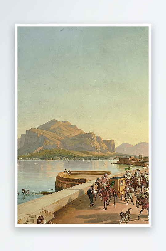 高清油画风景画欧式装饰画-众图网