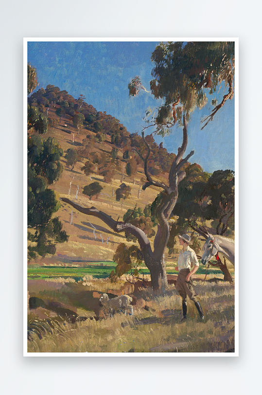 高清油画风景画欧式装饰画-众图网