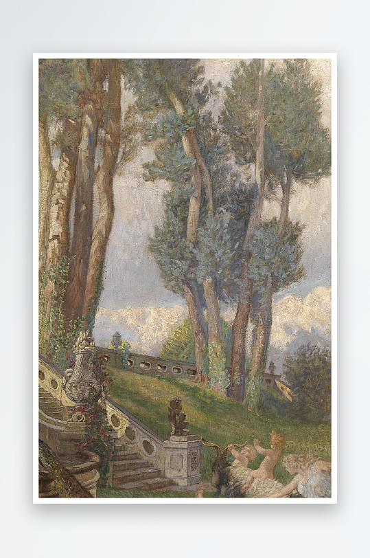 油画风景画欧式装饰画-众图网