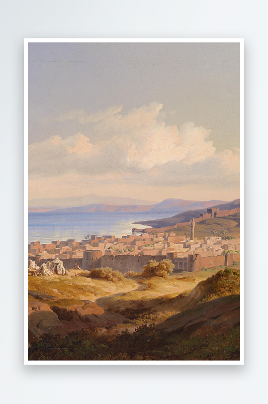 油画风景画欧式装饰画-众图网