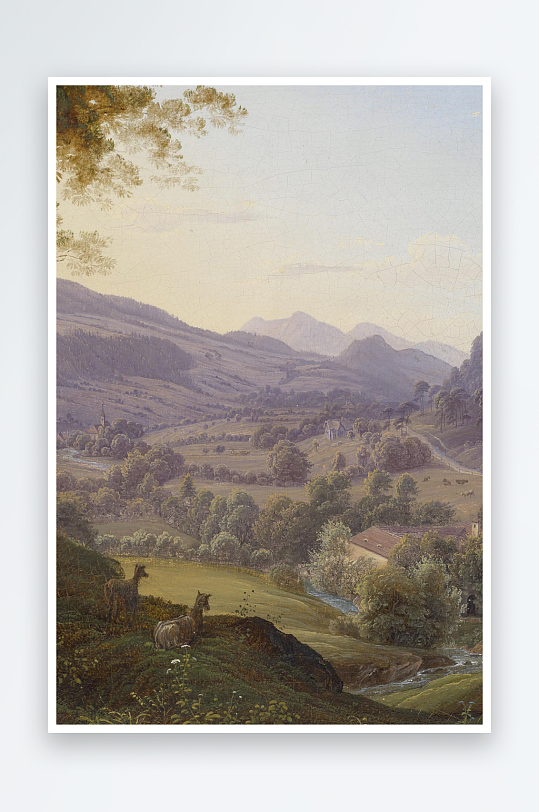 油画风景画欧式装饰画-众图网