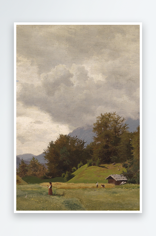 风景画欧式油画装饰画-众图网