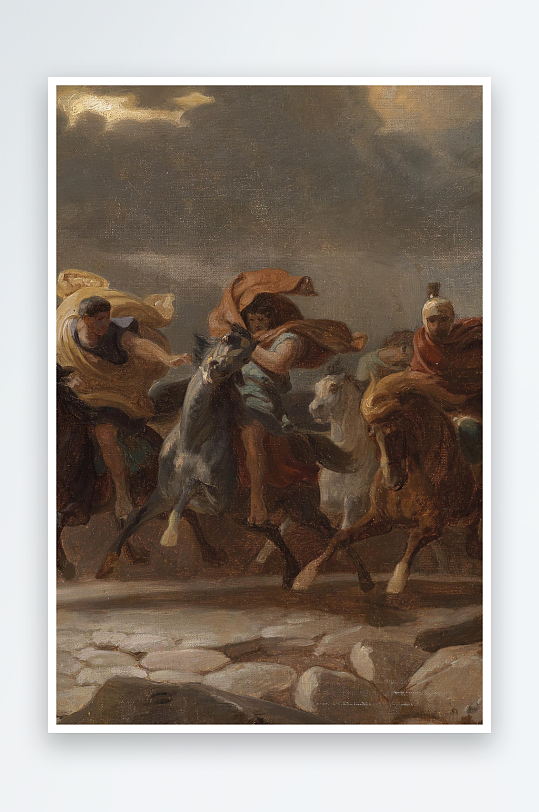 唯美风景画欧式油画装饰画-众图网