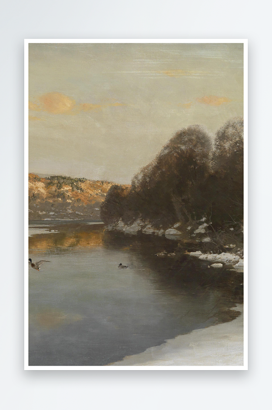 唯美风景画欧式油画装饰画-众图网