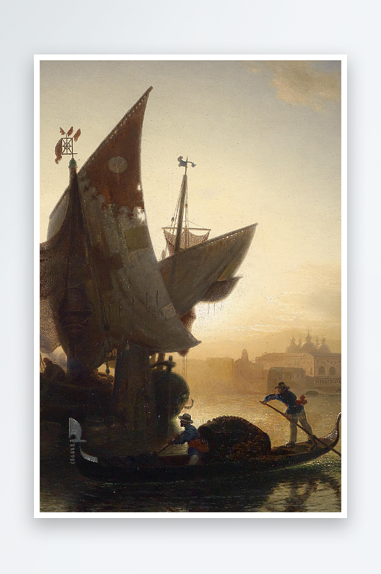 唯美风景画欧式油画装饰画-众图网