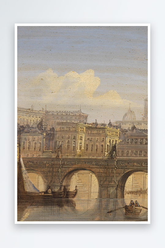 唯美风景画欧式油画装饰画-众图网