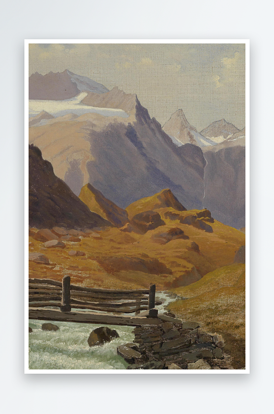 唯美风景画欧式油画装饰画-众图网