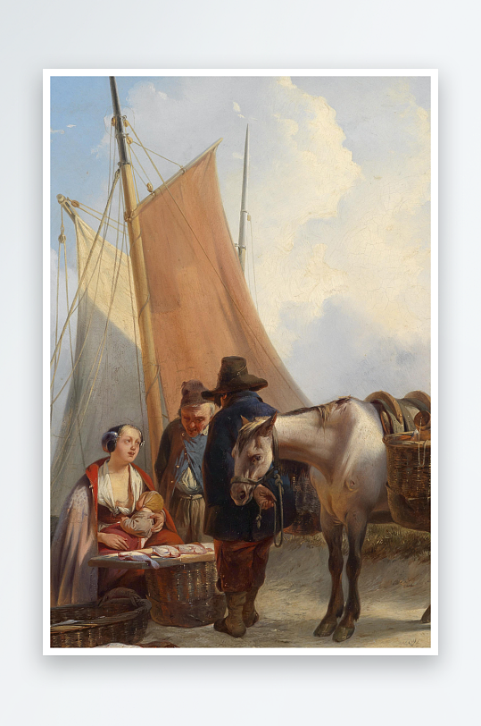 大气唯美风景画欧式油画装饰画-众图网