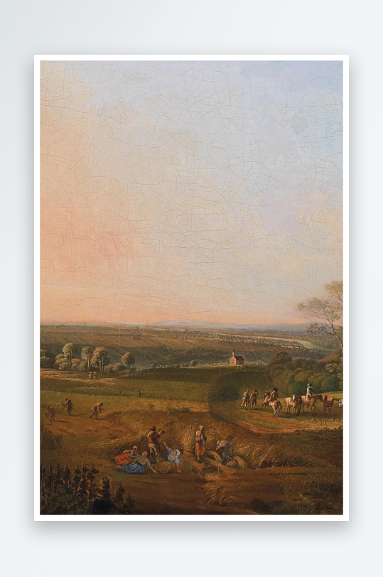 大气唯美风景画欧式油画装饰画-众图网