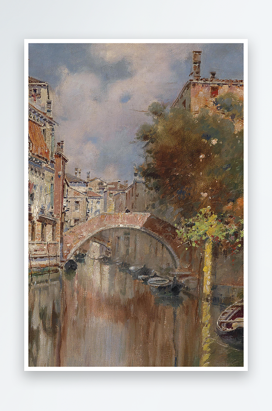 大气风景画欧式油画装饰画-众图网