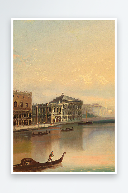 大气风景画欧式油画装饰画-众图网