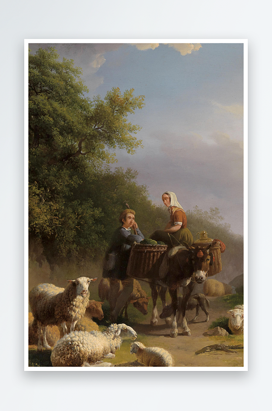 大气风景画欧式油画装饰画-众图网