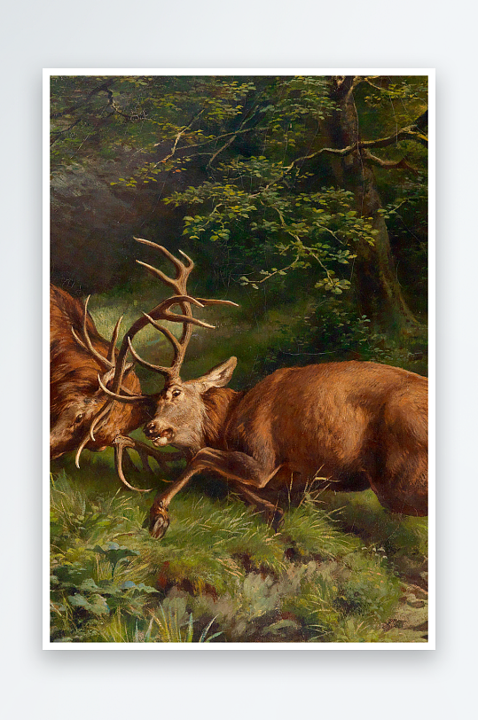 大气风景画欧式油画装饰画-众图网