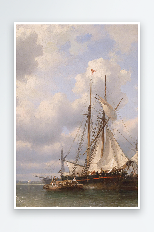 大气唯美风景画欧式油画装饰画-众图网