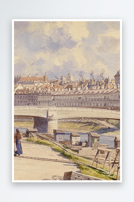 唯美风景画欧式油画装饰画-众图网