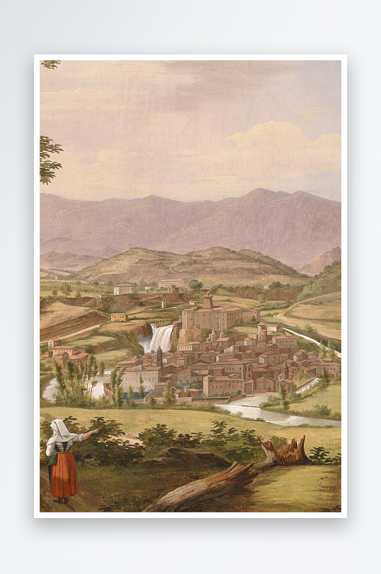 唯美风景画欧式油画装饰画-众图网