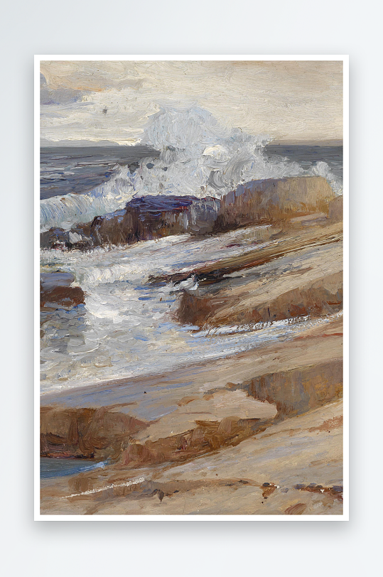 唯美高清风景画欧式油画装饰画-众图网