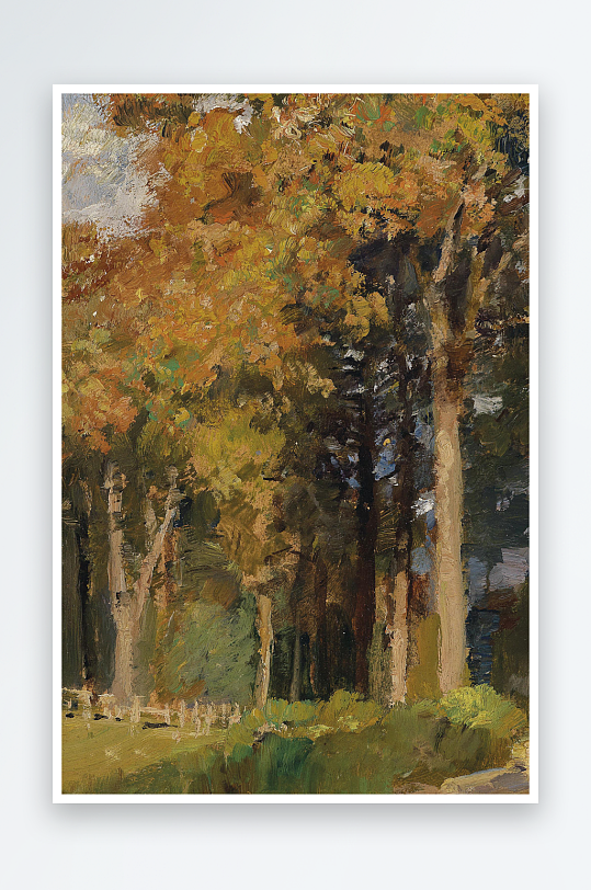 唯美高清风景画欧式油画装饰画-众图网