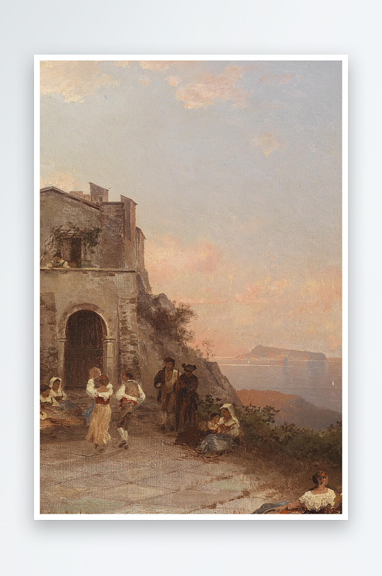 唯美高清风景画欧式油画装饰画-众图网