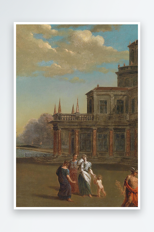 高清风景画欧式油画装饰画-众图网