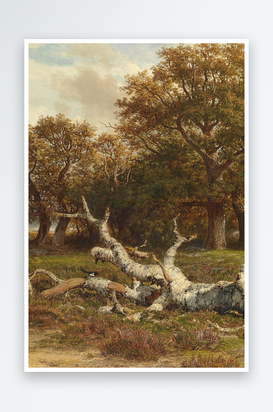 高清风景画欧式油画装饰画-众图网