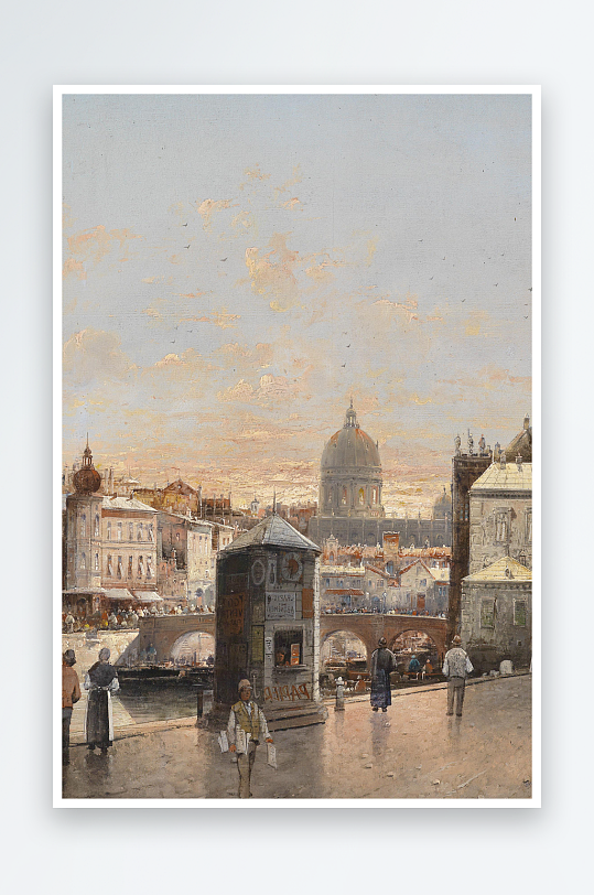 高清风景画欧式油画装饰画-众图网