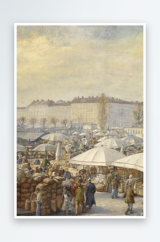 高清美丽风景画欧式油画装饰画-众图网