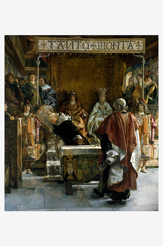 19世纪欧洲宫廷人物油画装饰画-众图网