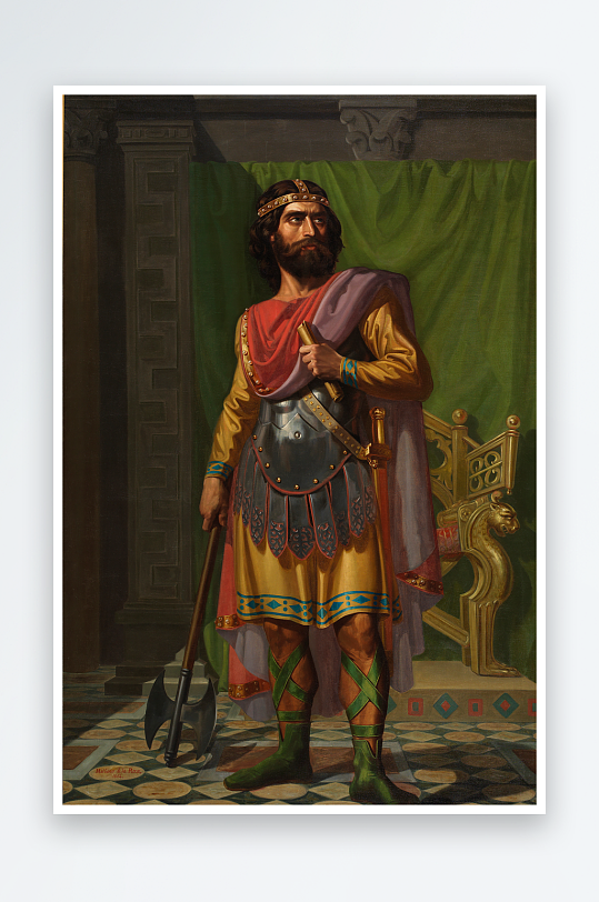 19世纪欧洲宫廷人物油画装饰画-众图网