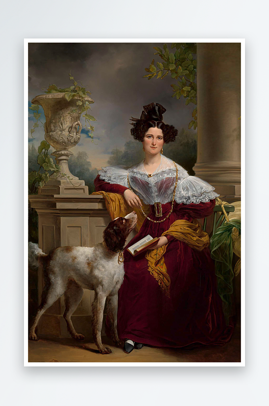 19世纪欧洲宫廷人物油画装饰画-众图网