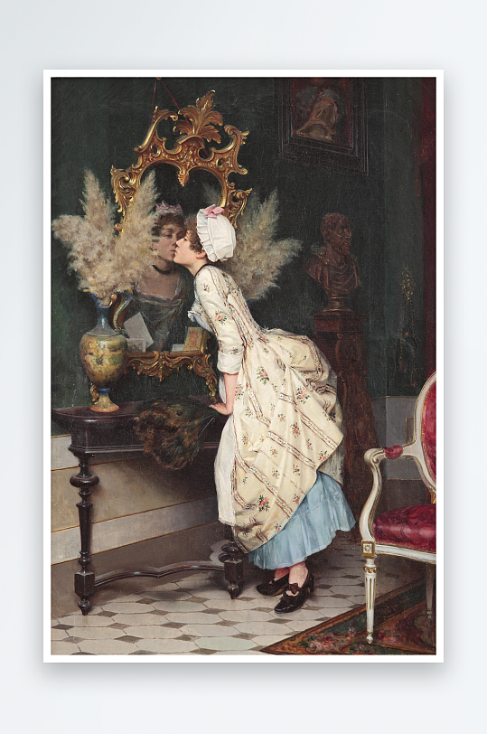 19世纪欧洲宫廷人物油画装饰画-众图网